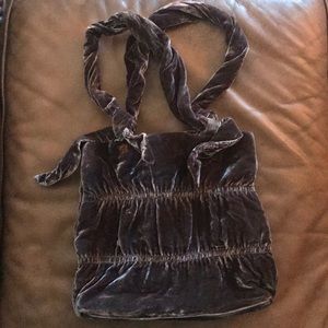 J. Jill purple crushed velvet purse